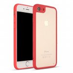 Wholesale iPhone 7 Slim Clear Hybrid Case (Red)